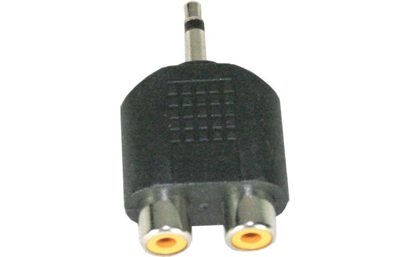 Invotone AD200 - переходник 2 RCA мама <>3.5мм моно Джек папа