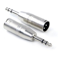 Invotone AD460S - переходник  джек стерео 6.3мм <> XLR 3Р папа , корпус металл