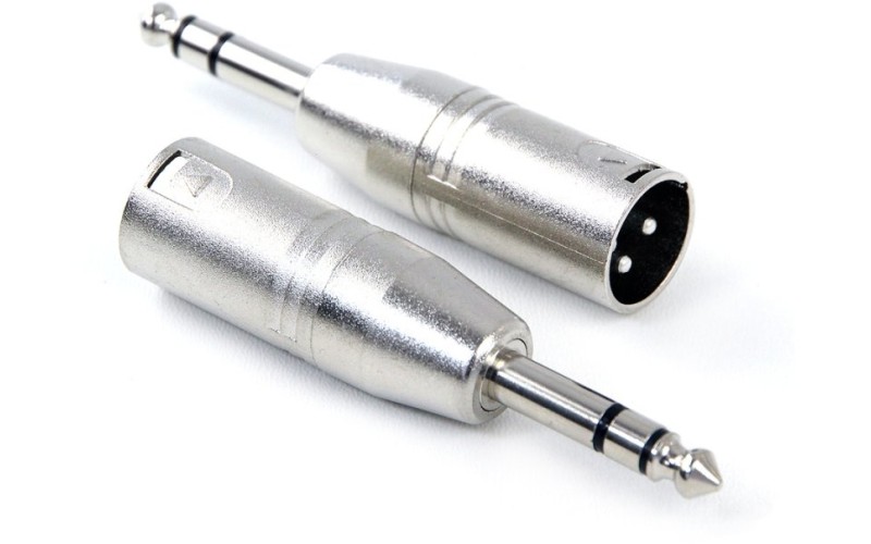 Invotone AD460S - переходник  джек стерео 6.3мм <> XLR 3Р папа , корпус металл