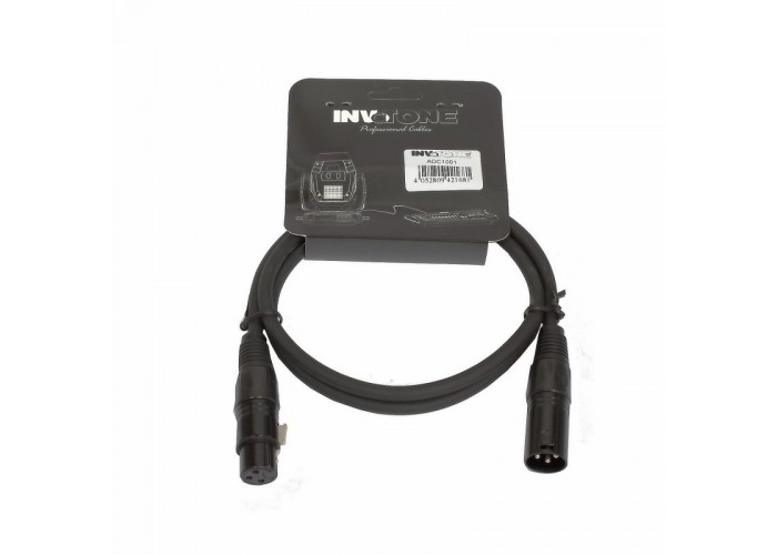 Invotone ADC1001 - DMX-кабель с разъемами XLR F - XLR M; 1м