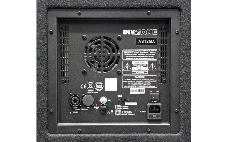 Invotone AS12MA - активный сценический монитор 1200 Вт, 64Гц-18кГц, 121 дБ SPL