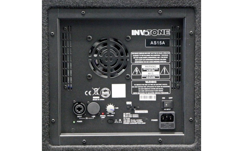 Invotone AS15A - активная 2х полос. акустическая система, 1400 Вт,54Гц-18кГц, 122 дБ SPL