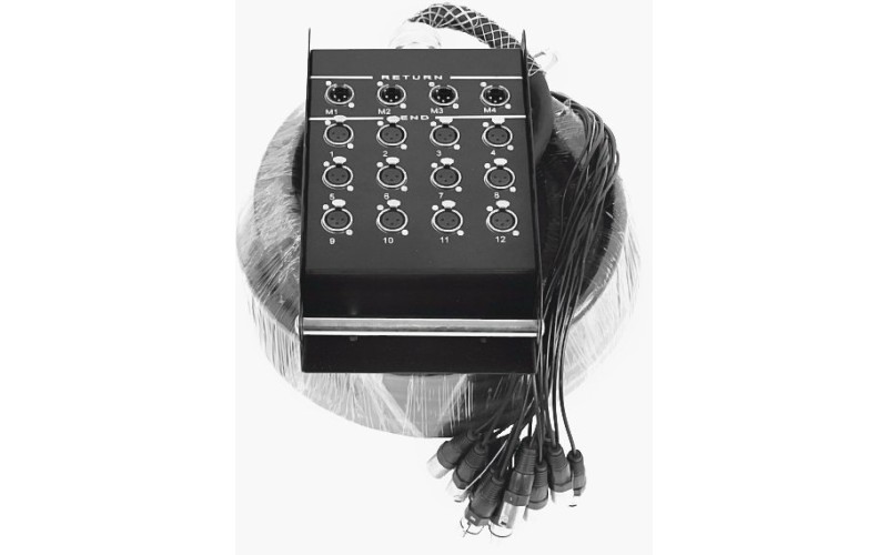 Invotone DB1204/20M - распределительная коробка 12 входов - 4 выхода, 20м