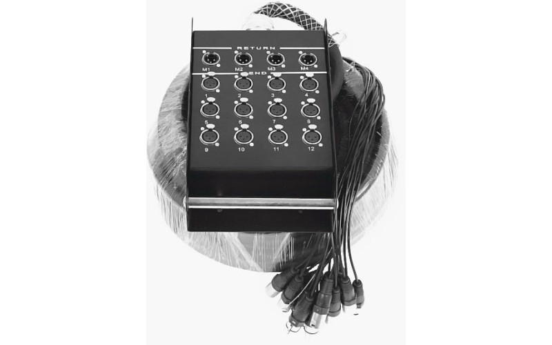 Invotone DB1204/50M - распределительная коробка 12 входов - 4 выхода, 50м