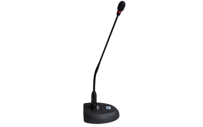 INVOTONE GM200 - микрофон настольный с выключателем, конденс. гус. шея, кардиоидный, фант/бат питани