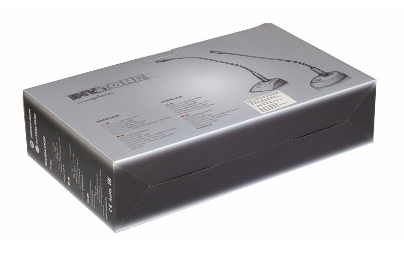 INVOTONE GM200 - микрофон настольный с выключателем, конденс. гус. шея, кардиоидный, фант/бат питани