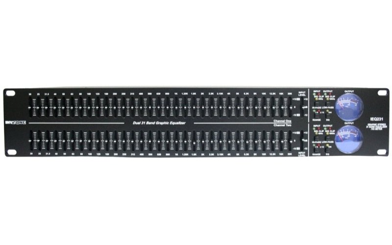 Invotone IEQ231 - 1/3 октавный, 31 полосный, двухканальный эквалайзер