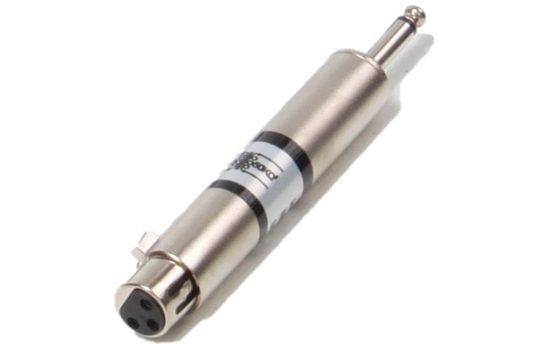 Invotone J123F - переходник 3P XLR (мама) <-> 6.35мм моно джек (папа)