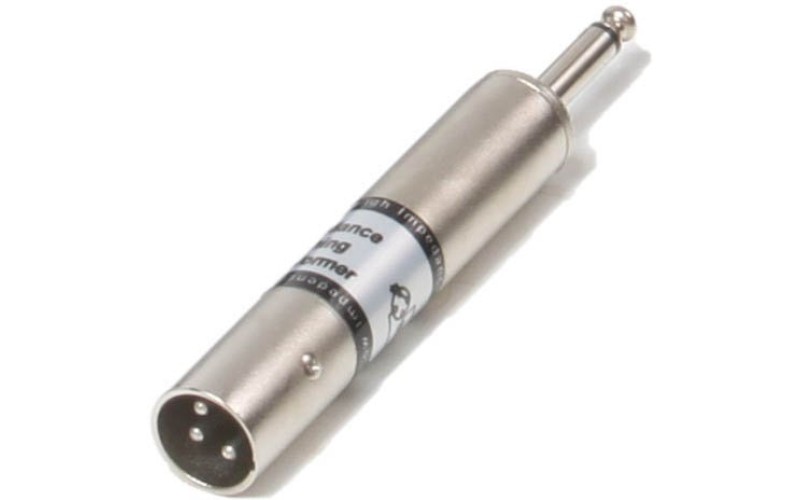 Invotone J123M - переходник 3P XLR (папа) <-> 6.35мм моно джек (папа)
