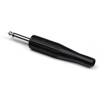INVOTONE J180/BK - джек моно, кабельный, 6.3 мм, цвет черный, корпус пластик