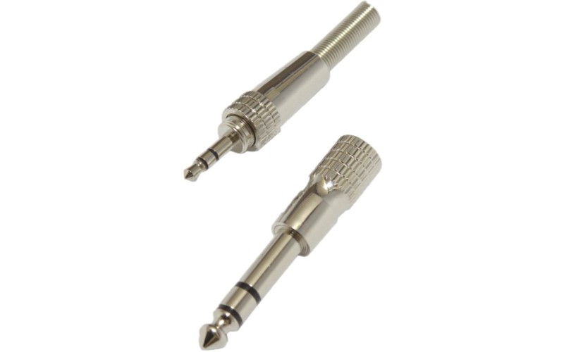 Invotone J215SET- стерео джек 3.5 мм папа , с переходником на 6.3 мм.