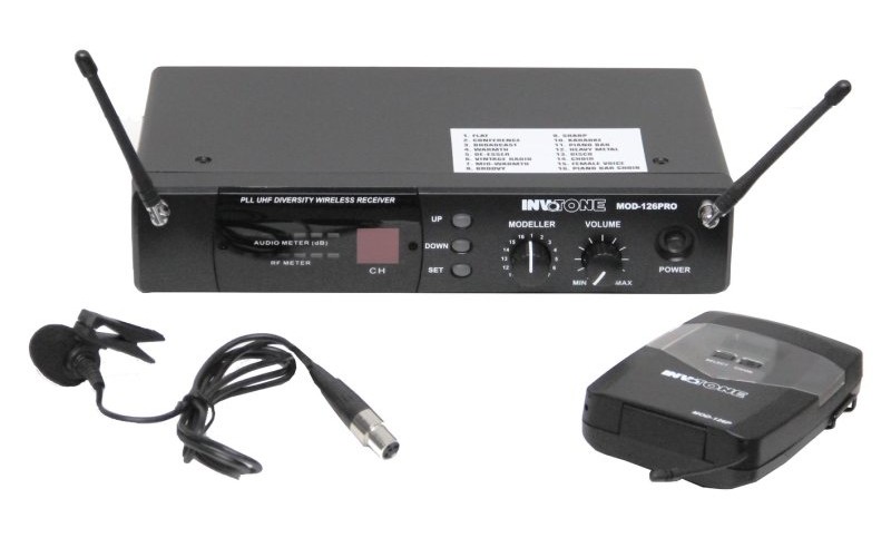 INVOTONE MOD-126LV - двухантенная радиосистема с петличкой, DSP, UHF 710-726 МГц