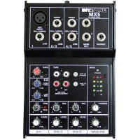 Invotone MX5 - микшерный пульт, 1 микрофонный вход, ,XLR и балансный Jack,2 стерео входа