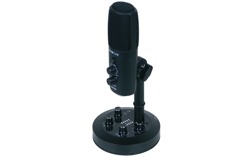 INVOTONE MYOS - настольный конденсаторный микрофон, 3 капсюля, USB интерфейс, 4 диаграммы направлен.