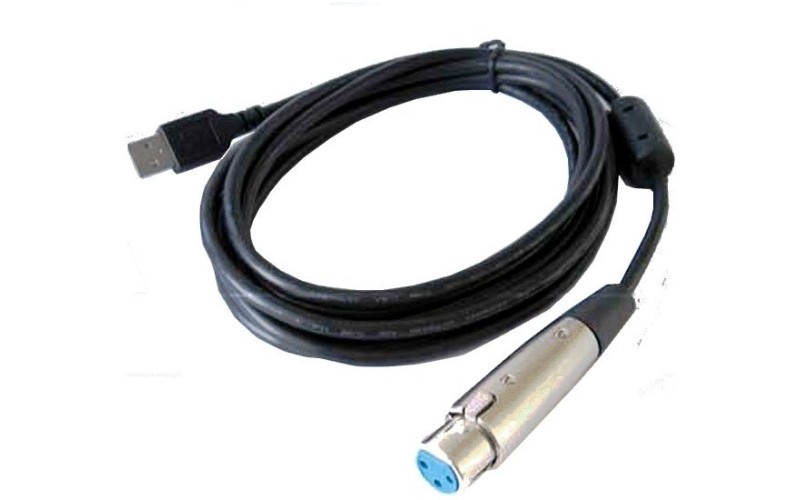 Invotone UC104 - A/D аудио конвертер с кабелем и разъёмами XLR 3pin (мама)<->USB, длина 4 м