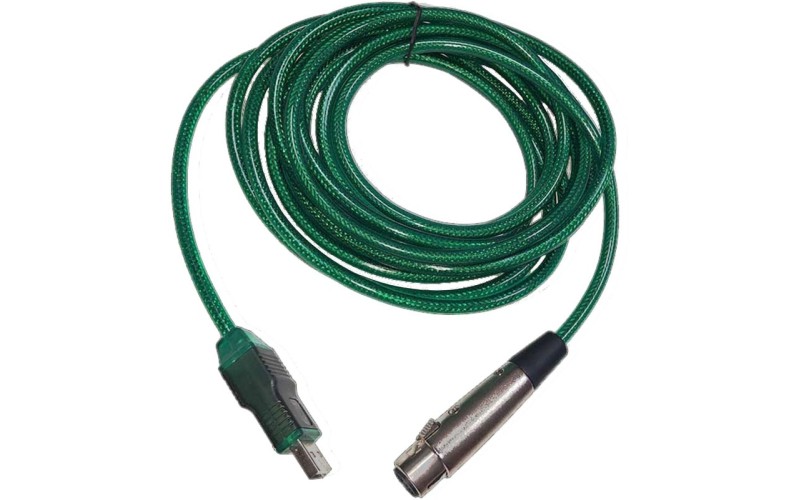 Invotone UC104 - A/D аудио конвертер с кабелем и разъёмами XLR 3pin (мама)<->USB, длина 4 м