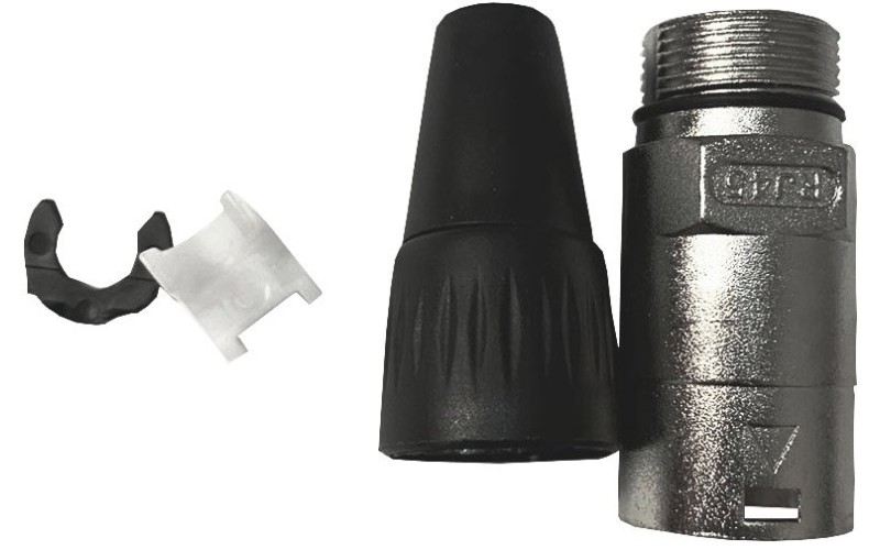 Invotone XLR-RJ45 - корпус для кабеля с разъемом RJ45, Ethercon, металлический, на винтах