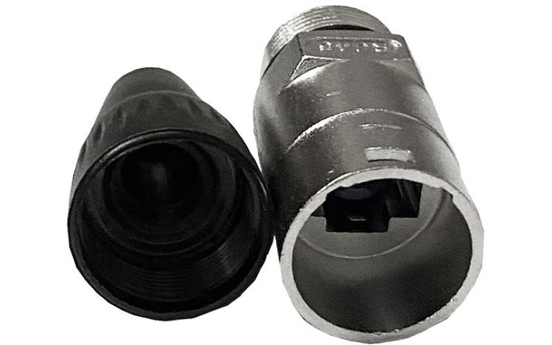 Invotone XLR-RJ45 - корпус для кабеля с разъемом RJ45, Ethercon, металлический, на винтах