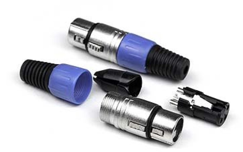 Invotone XLR3F100 - разъём XLR мама, 3P (пласт.)