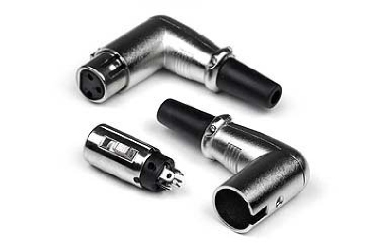 Invotone XLR3F200C - XLR мама, 3P угловой