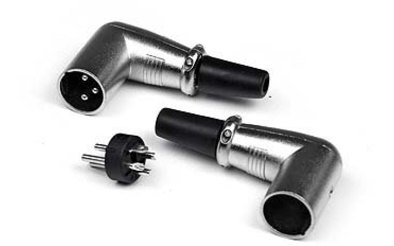 Invotone XLR3M200C - XLR папа, 3P угловой