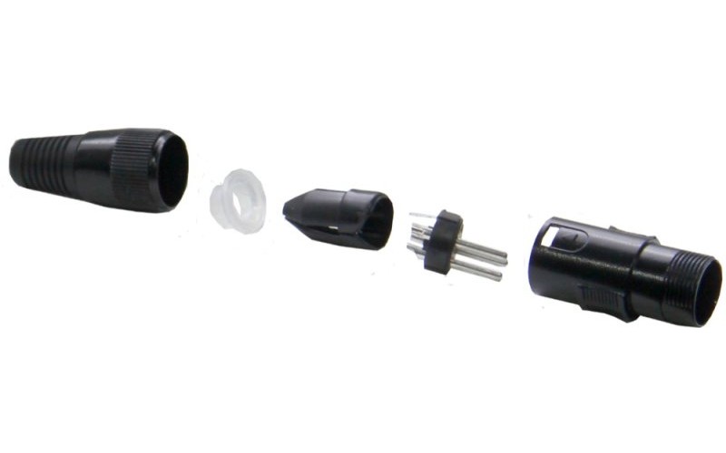 Invotone XLR3M300 - разъём XLR папа, 3P (мет)