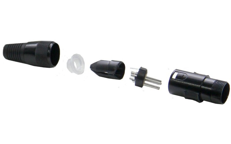 Invotone XLR3M300 - разъём XLR папа, 3P (мет)