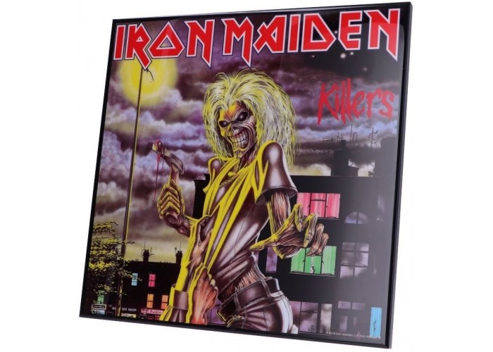 Iron Maiden-Killers Crystal Clear Picture 32cm 32 x 32 x 1.2cm Album Size постер группы Iron Maiden,