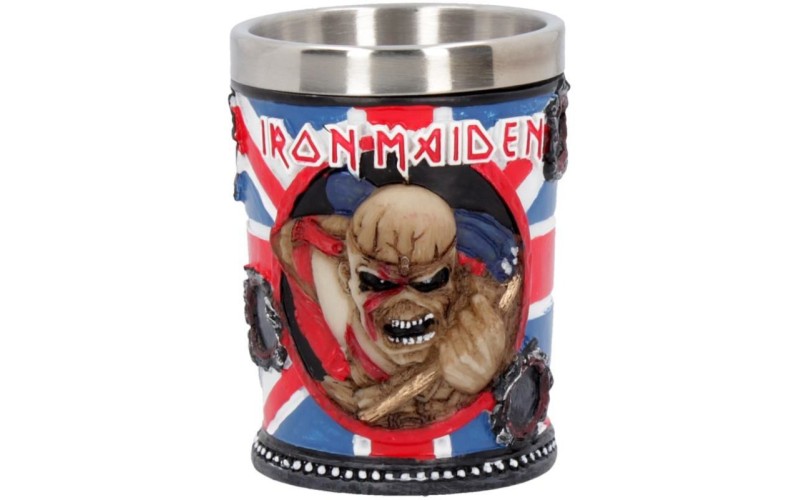 Iron Maiden Shot Glass 7cm 5.5x5.5x7 holds 50m Сувенирная рюмка Iron Maiden, лицензионная сувенирная
