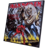 Iron Maiden Number of the Beast Crystal Clear 32cm 32x32x1.2cm Album Size постер группы Iron Maiden