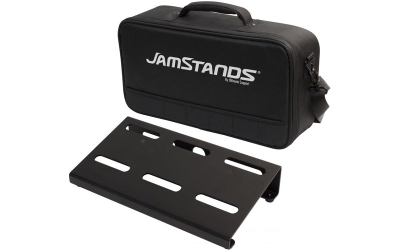 JamStands JS-PB200 компактный педалборд с мягким кейсом и зажимом для БП, вес 1,6 кг, черный
