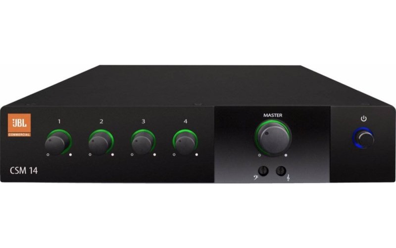JBL CSM14 микшерный пульт, 4 mic/line входа (RCA/Phoenix)