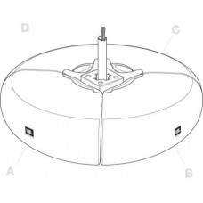 JBL PMB-BK Комплект элементов для сборки кругового кластера из 4 штук Control CRV с горизонтальной н