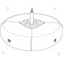 JBL PMB-BK Комплект элементов для сборки кругового кластера из 4 штук Control CRV с горизонтальной н