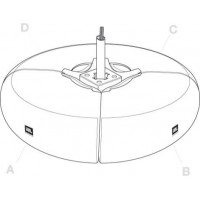 JBL PMB-WH Комплект элементов для сборки кругового кластера из 4 штук Control CRV с горизонтальной н