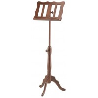 K&M 11701-000-00 пюпитр барочный деревянный (орех), высота 960-1320 мм, размер 'стола' 450х310 мм, в