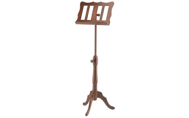 K&M 11701-000-00 пюпитр барочный деревянный (орех), высота 960-1320 мм, размер 'стола' 450х310 мм, в