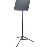 K&M 11960-000-55 пюпитр оркестровый на треноге, р-р 49х34х5 см, высота 74-127 см, разборный, чёрный