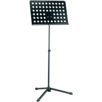K&M 12179-000-55 пюпитр оркестровый, высота 610-1080 мм, размер 'стола' 500х340 мм, сталь, цвет черн