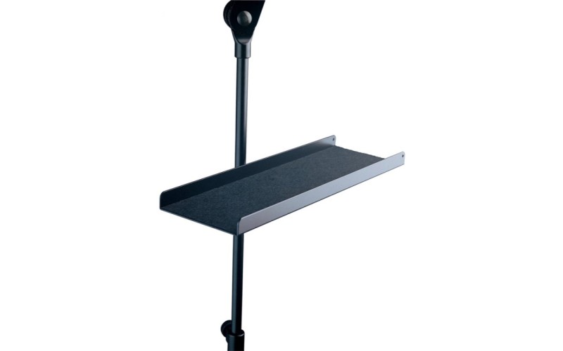 K&M 12218-000-55 алюминиевый лоток для мелочей, войлочное дно, размеры 39х12,5 см, для микрофонной с