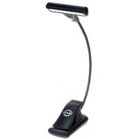 K&M 12247-000-55 подсветка для нот на прищепке, 8 LED, питание от 3 батареек ААА, чёрная, в комплект