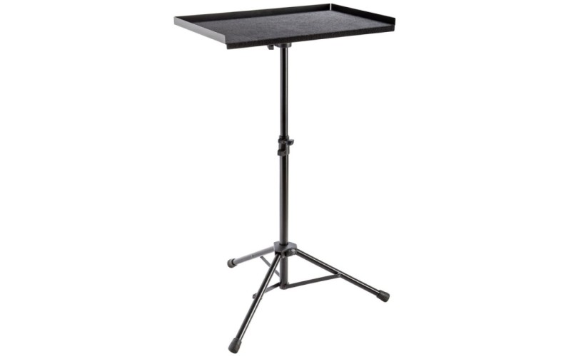 K&M 13500-000-55 стойка под перкуссию, в 70 - 125 cм, стол 573 x 373 мм покрыт фетром, сталь, чёрный