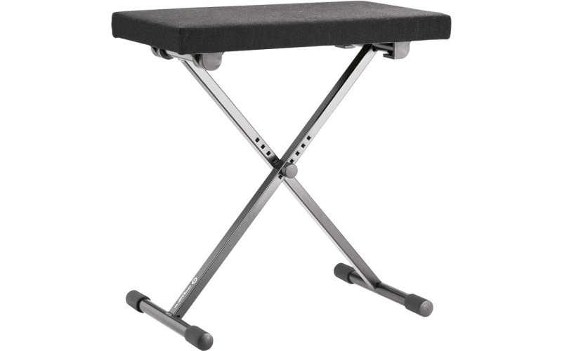 K&M 14066-000-55 стул для пианиста, регулируемая высота 395-585 мм, сиденье ткань 54х30 см, цвет чёр