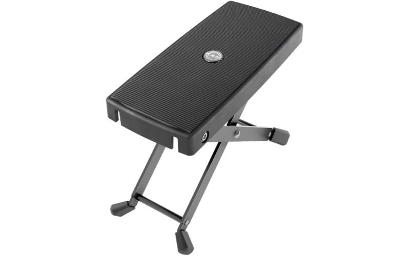 K&M 14640-000-55 лёгкая подставка под ногу гитариста, в 10.5-18 см, 4 положения, алюминий, пластик,