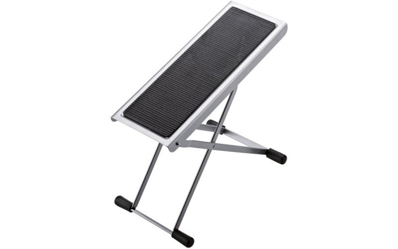 K&M 14670-014-11 подставка под ногу гитариста, 6 позиций, складная, сталь, цвет никель