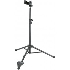 K&M 15060-011-55 подставка для кларнета, выс 70-120 см, ш 57-87 см, сталь, чёрная