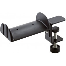 K&M 16090-000-55 держатель для наушников на струбцине, для микрофонной стойки или стола, не поворотн