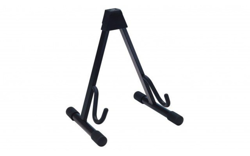 K&M 17540-013-00 стойка для эл.гитар напольная, прозрачные элементы, в 420 мм, ш от 220 до 350 мм