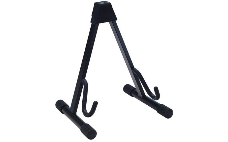 K&M 17540-013-55 black стойка для эл.гитар без держ. грифа, высота 420 мм, ширина от 220 до 350 мм