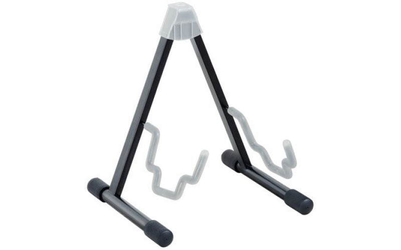 K&M 17570-000-00 Duet универсальная подставка для гитар, прозрачные саппорты, сталь, чёрная